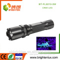 China Supply High Bright CE Rohs Aluminum Alloy Blood Inspection Purple Light 3w Optical Power uv flashlight urine detector